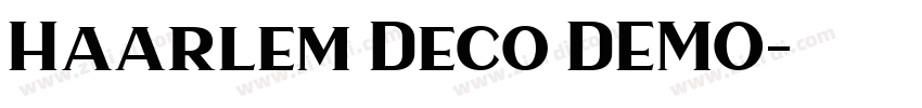 Haarlem Deco DEMO字体转换